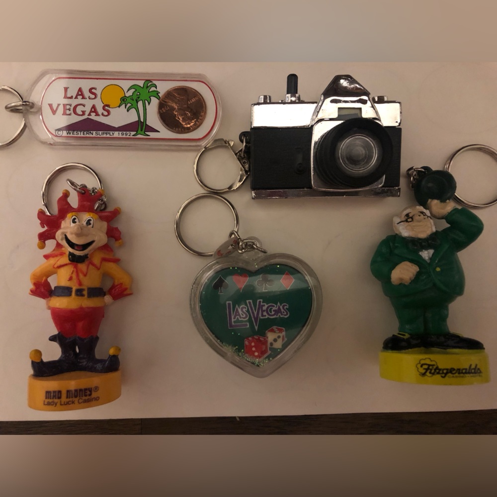 Vintage Las Vegas Keychains - Lot of 5